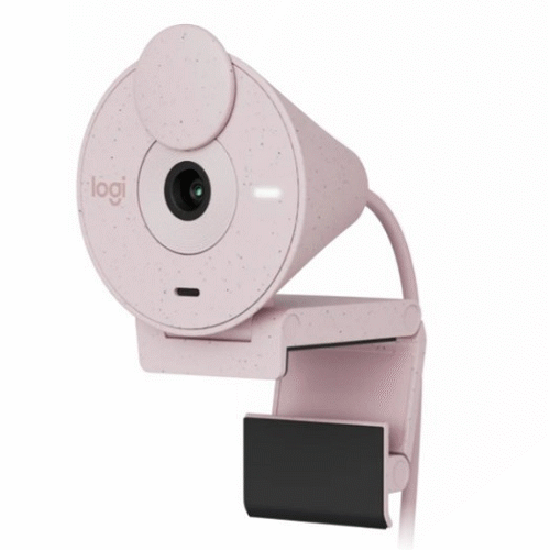 羅技 Brio 300 網路攝影機-玫瑰粉