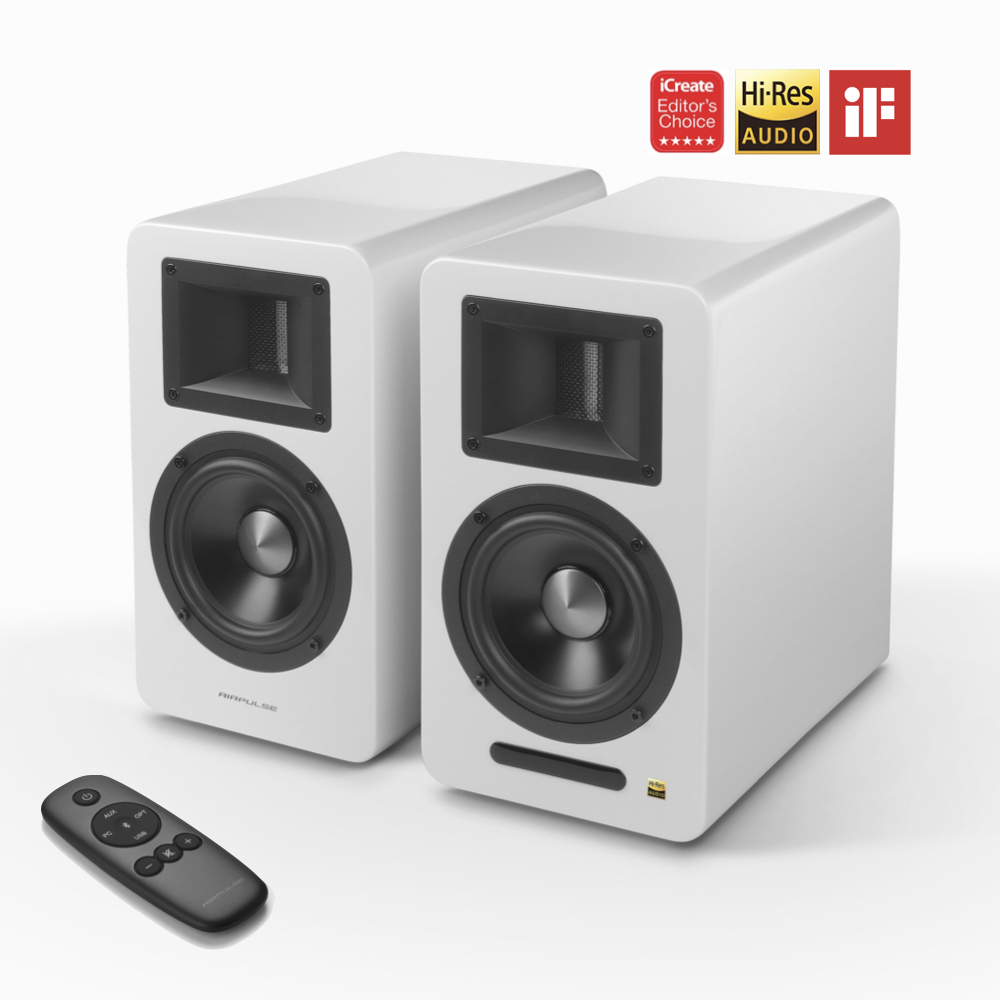 【EDIFIER】 A100 PLUS 雙聲道主動式音箱(白